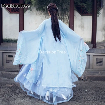 2021 kitajski obleko orientalski slog žensk hanfu kostum kantonščini vezene tradicionalne kitajske pravljice lep ples hanfu