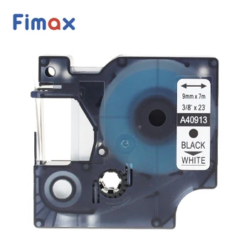 Fimax 2 Kos Združljiv Dymo D1 Tiskalnik za Nalepke Trak 40913 9 mm DYMO D1 Nalepka Trak Črno na Belem DYMO D1 Oznaka Maker Tiskalniki za Nalepke