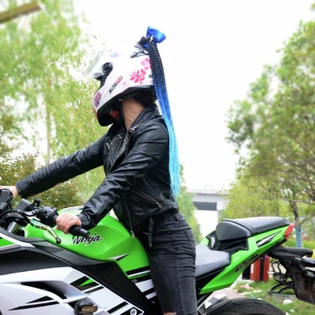 Novi Moški Ženske FreeStyle Motoristična Čelada ročno Dreadlocks Dekoracijo Punk Umazane Vezalke Motokros Dirke za Vse Voznike