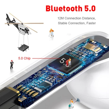 Bluetooth 5.0 Slušalke Mini Čepkov i9S TWS Pametne Brezžične Slušalke s Polnjenjem Polje Slušalke