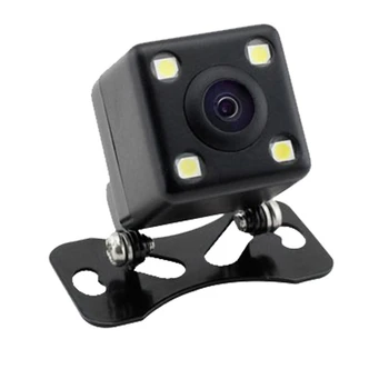 Samodejno Parkiranje Pomoč Nove 4LED Night-Vision Avto CCD Pogled od Zadaj Kamero S 4,3-palčni Barvni LCD-Avto Video Zložljiv Zaslon Kamere