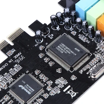 PCI Express x1 reži za kartico PCI-E 5.1 ch CMI8738 Chipset Audio Digital Sound Card Za Bitcoin Rudar Rudarstvo