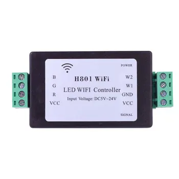 H801 RGBW WiFi LED Krmilnik Za RGBW Led Trakovi Luči DC5-24V Vhod 4 Kanal X 4a Proizvodnje LED Krmilnik