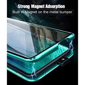 Magnetni Adsorpcije Primeru Za NASPROTNEGA Realme 5 6 Pro K5 Q Dvojno Steklo Primeru Realme ACE XT X2 A9 A5 2020 Reno 2 Z 2Z 3 4 A11x A7 Primeru