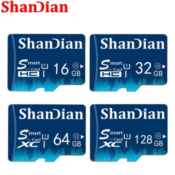SHANDIAN TF Card 16GB 32GB 64GB Class 10 Pomnilniška Kartica 4GB 8GB Class 6 Pametno Kartico SD TF Kartice Pravi Zmogljivosti Za Telefone/Kamera
