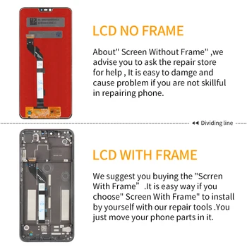 Za XiaoMi Mi8 Lite Zaslon LCD Matrika Dotik Za XiaoMi Mi 8X Zaslon Računalnike Senzor Zbora Za Mi8 Mladi Prikaz Okvirja Mi 8