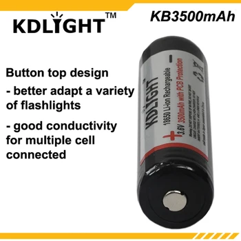 KDLITKER KB3500mAh 3,6 V 3500mAh Polnilne Li-ionska 18650 Baterijo s PCB