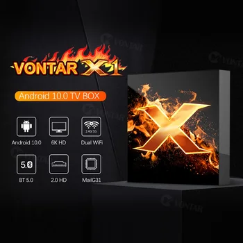 2020 VONTAR X1 Smart tv box android 10 4g 64gb 4K 1080p 2.4 G&5G Wifi BT5.0 Google Voice Pomočnik Youtube TVBOX Set Top Box