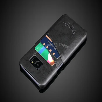 Luksuzni Ohišje za Samsung Galaxy S7 S8 S7 S6 Rob Plus Opomba 5 Pravega Usnja+TPU Nazaj Kritje Primera z Režo za Kartico+Stojalo Funkcija
