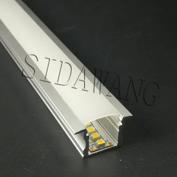 5-10Packs x 2m Vgrajeni X Led kanal aluminij Profil z Difuzor pritrdilne sponke, končniki za Trak Led luči SDW024