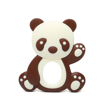 10pcs Baby Silikonski Teether Panda Hrane Silikona Glodalcev Obesek Za Cucla Baby Blaga Baby Teethers Za Zobe BPA Free