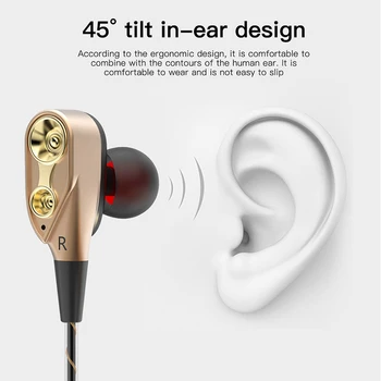 EARDECO Žične Slušalke Stereo Hrupa Preklic Slušalke Bas Slušalke z Mikrofon Mobilnega Telefona V Ear Slušalke Slušalke za Telefon