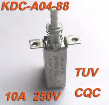 5Pcs Hi Kakovosti 10A 250V AC SPST 2 Zatiči Pritisni Gumb za Vklop KDC-A04-88 TUV