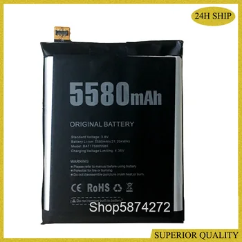 10PCS Original za DOOGEE S60 Baterije BAT17S605580 BAT17M15580 Baterije za DOOGEE S60 5580mAh Visoke Kakovosti