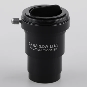 Teleskop Okular Barlow Leča 3X Povečava 1.25 Palčni Universal T Obroč Adapter za Canon Steiner Yukon