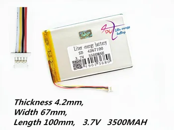 4 nit 4267100 3,7 V 3500mah Li-ion Tablični računalnik baterijo Za 7,8,9 palčni tablični RAČUNALNIK Polimer lithiumion Baterije Visoke Kakovosti