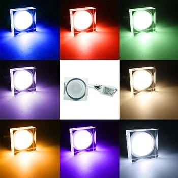 1W 3W Kvadratnih LED Downlight Stenske Luči Pozornosti Stropne Luči AC85-265V 45 * 45 * 32mm Kabinet Gospodinjski Razsvetljave Dekoracijo JQ
