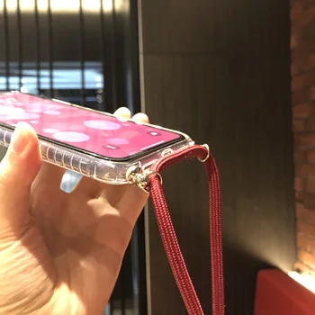 Pregledna Primeru telefon za Samsung s20 s20plus ultra Barvna trčenju vrvica za opaljivanje tega shockproof Mehko TPU kritje za opombo 10 pro