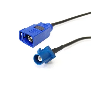 1PC GPS Navi podaljšek Fakra C moški-Fakra C ženski modra priključek podaljšek adapter za RG174 15/30/50/100CM