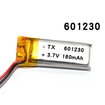 Litij-polimer baterijo 3,7 V, 601230 180mah se lahko meri na debelo CE, FCC, ROHS MSDS certifikat kakovosti