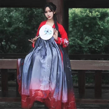 Tradicionalna Kitajska Obleka Ženske Hanfu Pravljice Obleko Starodavne Dinastije Han Princesa Nacionalni Fazi Folk Dance Festival Obleko