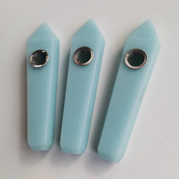 Proizvajalci debelo modro nebo, bleščeč kamen heksagonalna prizmo pipe2 filtri + 1 čopič