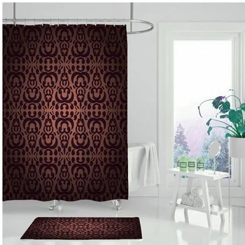 Multi-teksturo tuš zavesa nepremočljiva tuš zavesa, kopalnica, toaletni izdelki geometrijske kopel sitotisk zavese