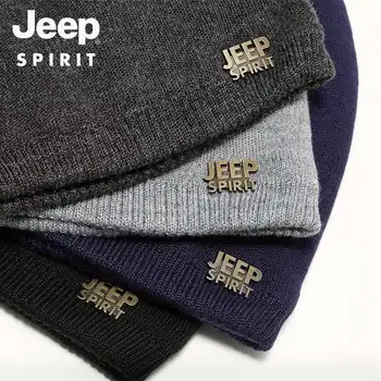 JEEPHat je novega tople volne klobuk za jesen in zimo, je udobno pletene klobuk