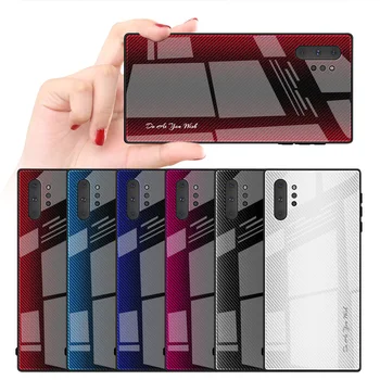 Za Samsung Note 10 Opomba 10 Pro Opomba 8 Opomba 9 S10 S10 Plus A10 A30S A50S A80 A90 Kaljenega Stekla Nazaj Gradient Barvo Odbijača