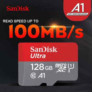 SanDisk Ultra Pomnilniška Kartica 64GB 128GB 256GB 400GB microSDXC 16GB 32GB microSDHC TF Kartice Class10 A1 UHS-I kartica micro SD kartico