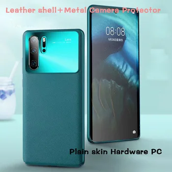 Luksuzni Golo kožo vzorec Strojne opreme PC telefon primeru Za Huawei P30 P40 pro Kovin Fotoaparat Zaščitnik huawei Mate20 30pro 4G ohišje