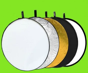 60/80/110 cm 5 v 1 krog Multi Krog Upogljivi disk Luč Reflektor Difuzor za Bliskavice Fotografije studijskega