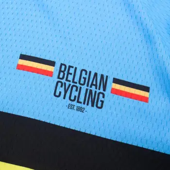 EKIPA 2019 Belgija KOLESARSKI DRES 20 D Kolesarske Hlače Modre Ropa Ciclismo Mens Poletje Quick Dry Pro Izposoja Maillot Hlače Oblačila