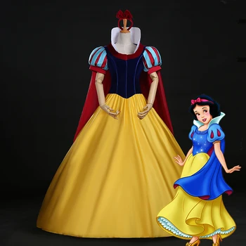 Halloween Ženske Snow White Princesa Obleko sneguljčica Cosplay Fancy Vlogo igrajo Faza Kostum, S-XL sprejeti meri, da