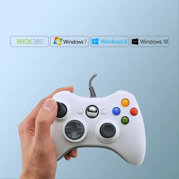 ZOMTOP USB Žična Gamepad za Xbox 360 /Slim upravljalnik za Windows 7/8/10 Microsoft PC Krmilnik Podporo za Pare Igre