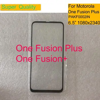 10Pcs/veliko Za Motorola Moto Eno Fusion Plus Zaslon na Dotik, Sprednji Zunanji Steklena Plošča Objektiv Eno Fusion+ PAKF0002IN LCD Spredaj
