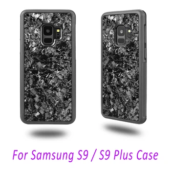Visoka Kakovost Anti-slip Primeru Zajema Pravi Kovani Ogljikovih Vlaken za Samsung S9 z Mehko TPU za Samsung Galaxy S9 Plus Primeru