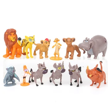 12pcs/set Levji Kralj Risanka Slika Igrače Simba Mufasa Nala Hyenas Timon Pumbaa Sarafina Brazgotina PVC figuric Klasičnih Igrač