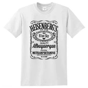 Breaking bad moški majica s kratkimi rokavi bombaž visoke kakovosti natisnjeni t-shirt Heisenberg tshirt posadke vratu hip hop vrhovi harajuku oblačila