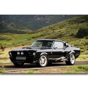 S471 Mustang Shelby GT500 Mišice dirkalnika Moč Steno Umetnost, Slikarstvo, Tisk Na Platno, Svila Plakat Doma Dekoracijo