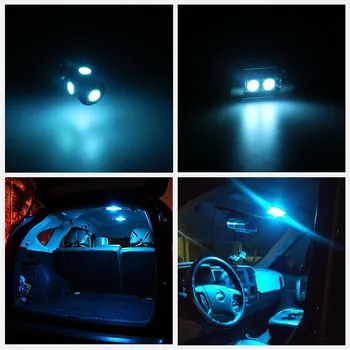 12pcs Bela LED Žarnice Notranjost Paket Komplet Za leto 2001 2002 2003 2004 2005 2006 Mazda Tribute Zemljevid Dome registrske Tablice Lučka