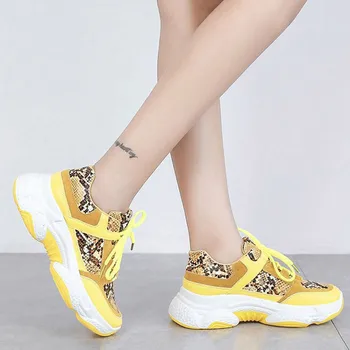 Ženske superge 2020 moda očesa bling platformo priložnostne čevlji čipke barva pohodni copati ženske košarico femme plus velikost