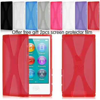 Teče Kamele Slim Mehko TPU Nazaj Kože Primeru Kritje Za iPod Nano 7 Nano 8 + 2pcs Zaslon Zaščitnimi Filmi