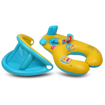 Napihljivi Mati Baby Plavati Float Obroč Otroci Sedeža Dvojni Oseba, Plavanje Mehko Obroč Za Plavanje Plava Krog Babyfloat Dodatki