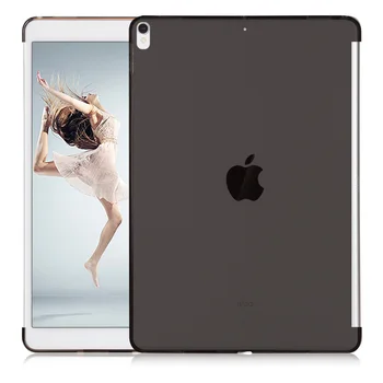 Silikonski Primeru Mehko Nazaj za iPad Pro 10.5 iPad 2018 9.7 palčni Tekmo z Smart Tipkovnico Pokrov Slim Fit Nazaj Lupini Shockproof
