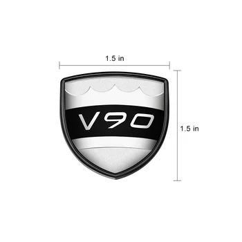 1-4 kos karoserije Fender Logotip Nalepko Za VOLVO C30 XC60 XC90 S40 S60 S80 S90 V40 V60 V90 Ščit Emblem tovarniška ploščica Avto Styling