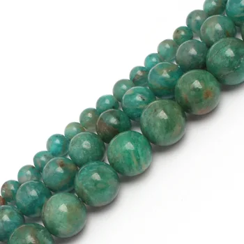 Krog amazonite kamen, naravni biseri amazonite gemstone kroglice DIY svoboden kroglice za nakit, izdelava sklop 15