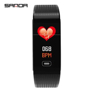 Sanda Top Blagovne Znamke Ck18s Bluetooth Smart Watch Ip67 Nepremočljiva Krvnega Tlaka, Srčnega Utripa Band Za Ios Android Xiaomi Huawei