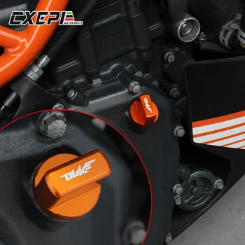 Oranžna Motocikel CNC Aluminija Motorja Magnetni Olje Možganov Plug Za KTM DUKE 390 2013-2019 VOJVODA 125/200 Vojvoda 250 2017 2018 2019