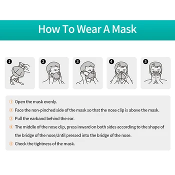 200 piezas máscara obraza FFP2 máscara obraza KN95 máscara de filtro antipolvo máscara boca de mascarillas mascherine tapaboca